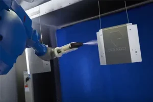 Graco Pro Xpc Auto electrostatic spray gun on robot