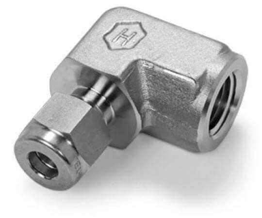Binks Hosco stainless steel compression female 90 degree elbow fitting