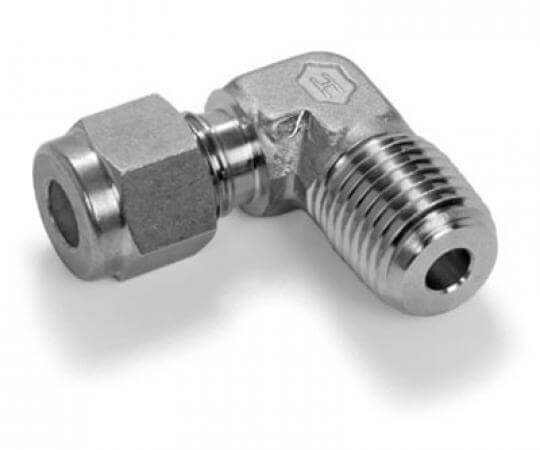 Binks Hosco stainless steel compression male 90 degree elbow fitting