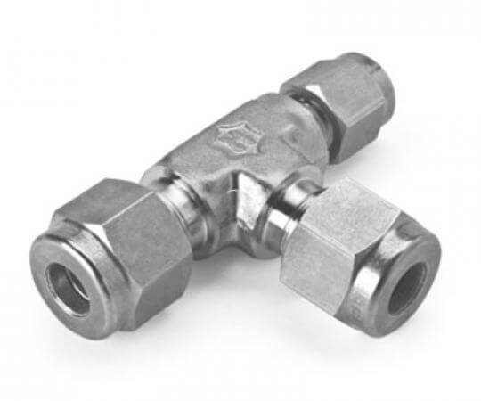 Binks Hosco stainless steel compression reducing tee on run and branch
