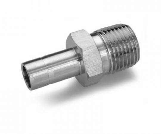 Binks Hosco stainless steel tube stub adapter
