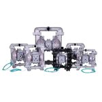 Binks Gemini II double diaphragm pumps in acetal, aluminum and stainless steel