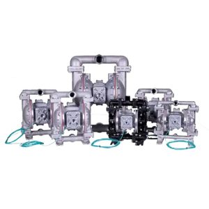 Binks Gemini II double diaphragm pumps in acetal, aluminum and stainless steel