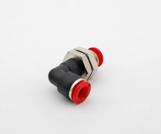 Binks Hosco push-to-connect bulkhead union elbow fitting