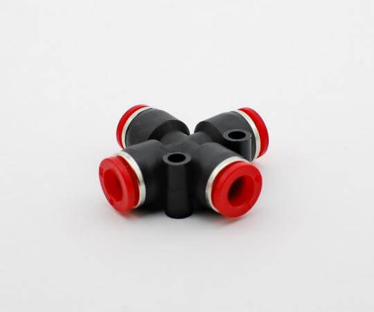 Binks Hosco push-to-connect union cross fitting