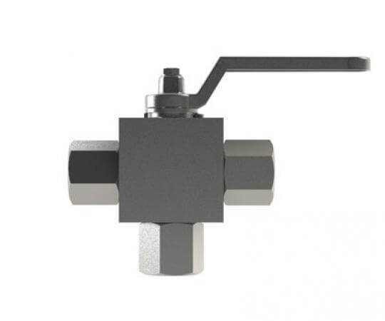Binks Hosco SSBV-3 stainless steel 3-way ball valve