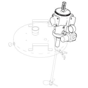 Graco radial piston air motor retrofit kit for pail agitators (19Y592)