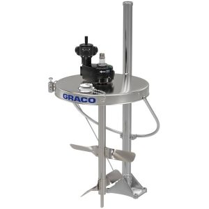 Graco back-geared radial piston agitator with elevator and drum cover (26B633, 26B632)