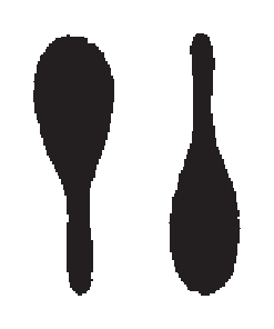 Heavy top or heavy bottom spray pattern diagram