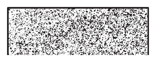 Spray pattern with uneven particle size from poor atomization