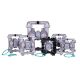 Binks Gemini II double diaphragm pumps in acetal, aluminum and stainless steel