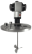 Binks rotary piston air driven agitator on lid with propeller